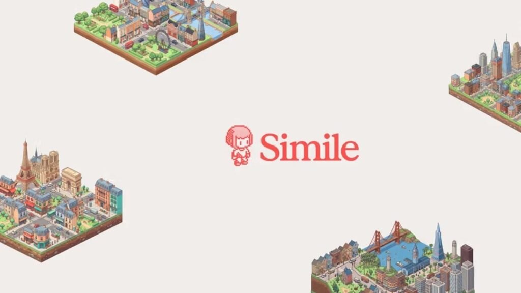 Itaú Ventures entra na Simile: arte de divulgação da startup com mapas isométricos de cidades e marca Simile