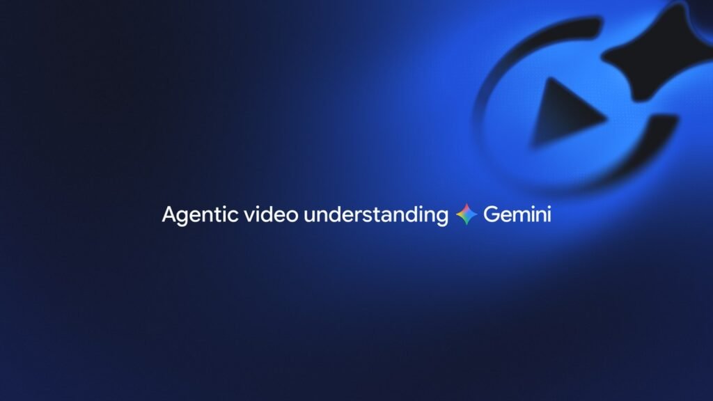Ilustração do vídeo agentic no Gemini com busca seletiva de frames e áudio